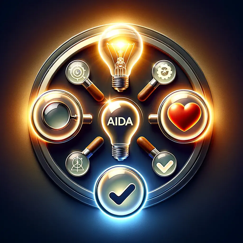 how to use the AIDA model in marketing
