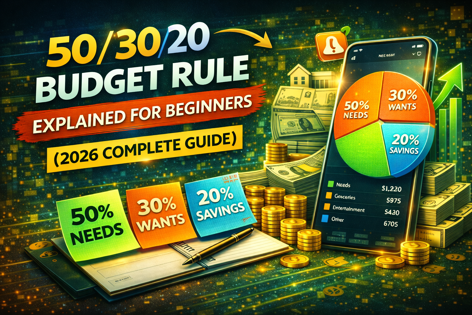 50-30-20 Budget Rule Explained for Beginners
