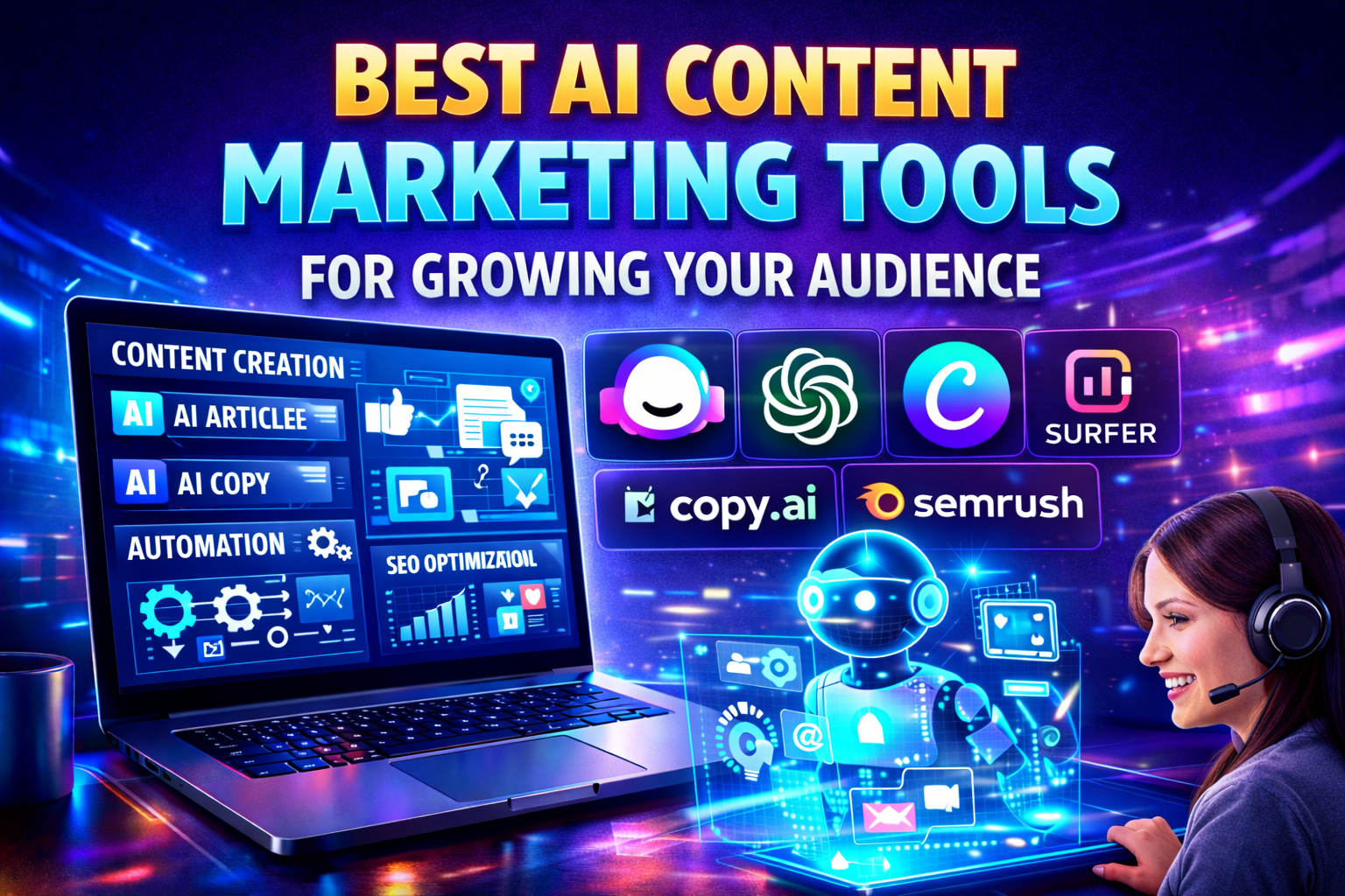 The 2026 Blogger's Toolkit Best AI Content Marketing Tools for Growing Your Audience