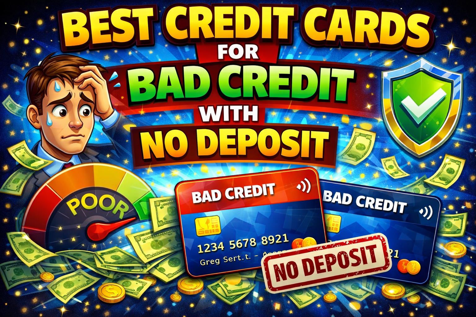 Best Credit Cards for Bad Credit With No Deposit