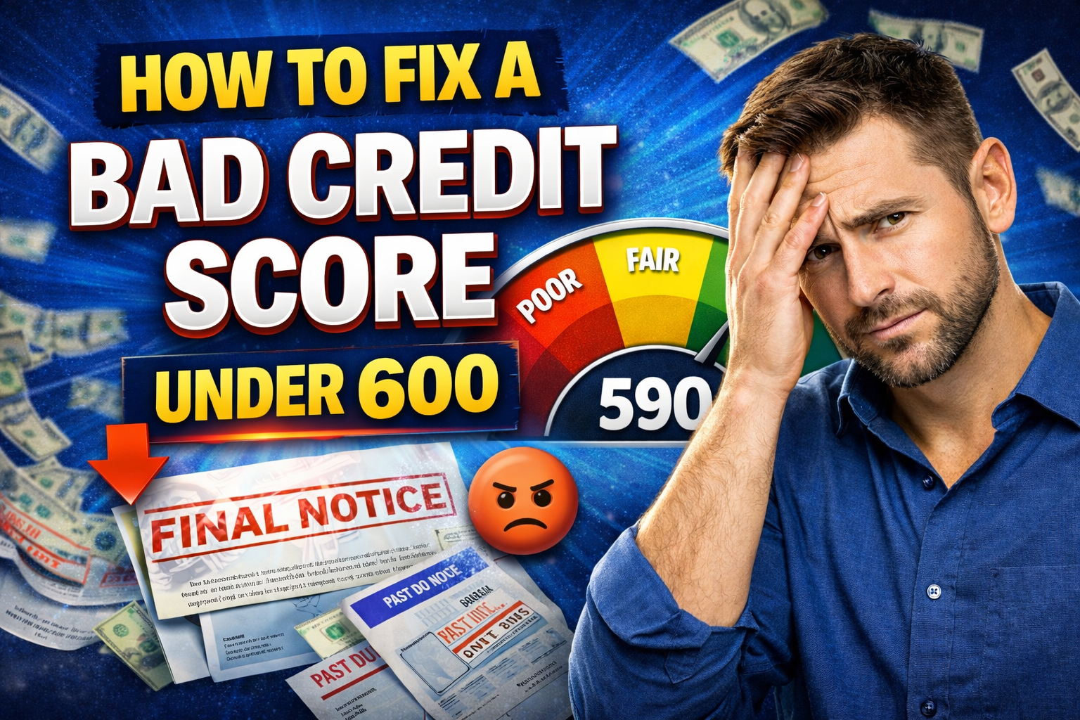 How to Fix a Bad Credit Score Under 600