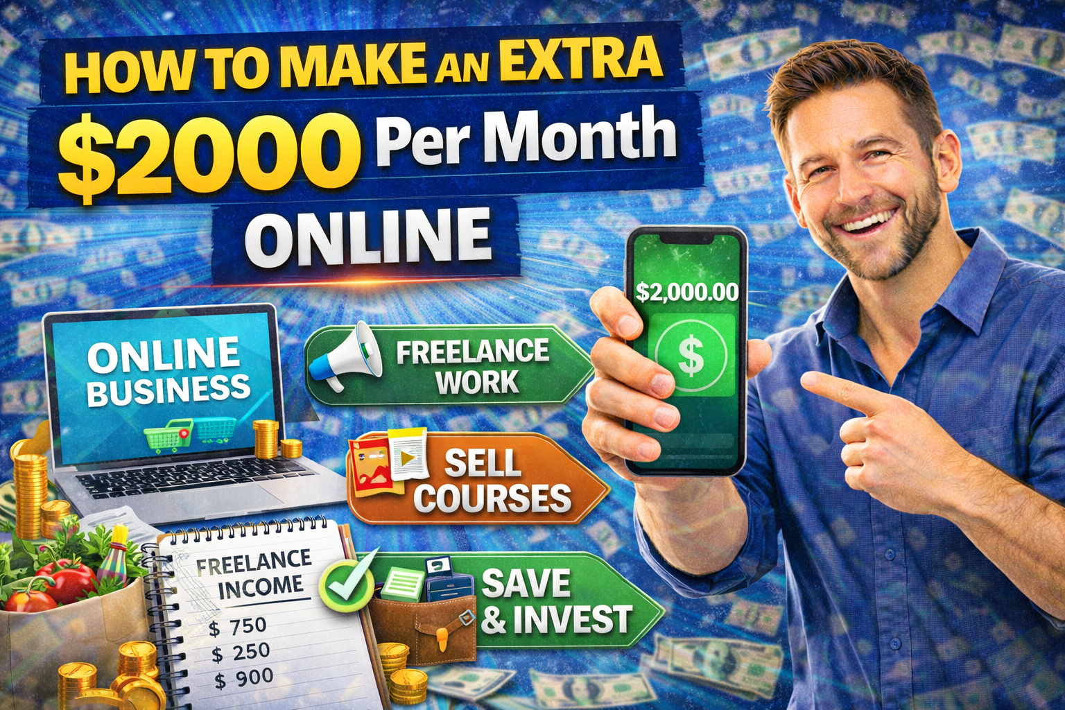 How to Make an Extra $2000 Per Month Online