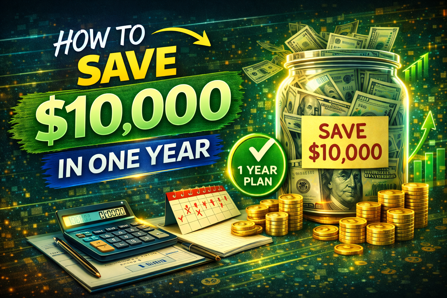 How to Save $10,000 in One Year