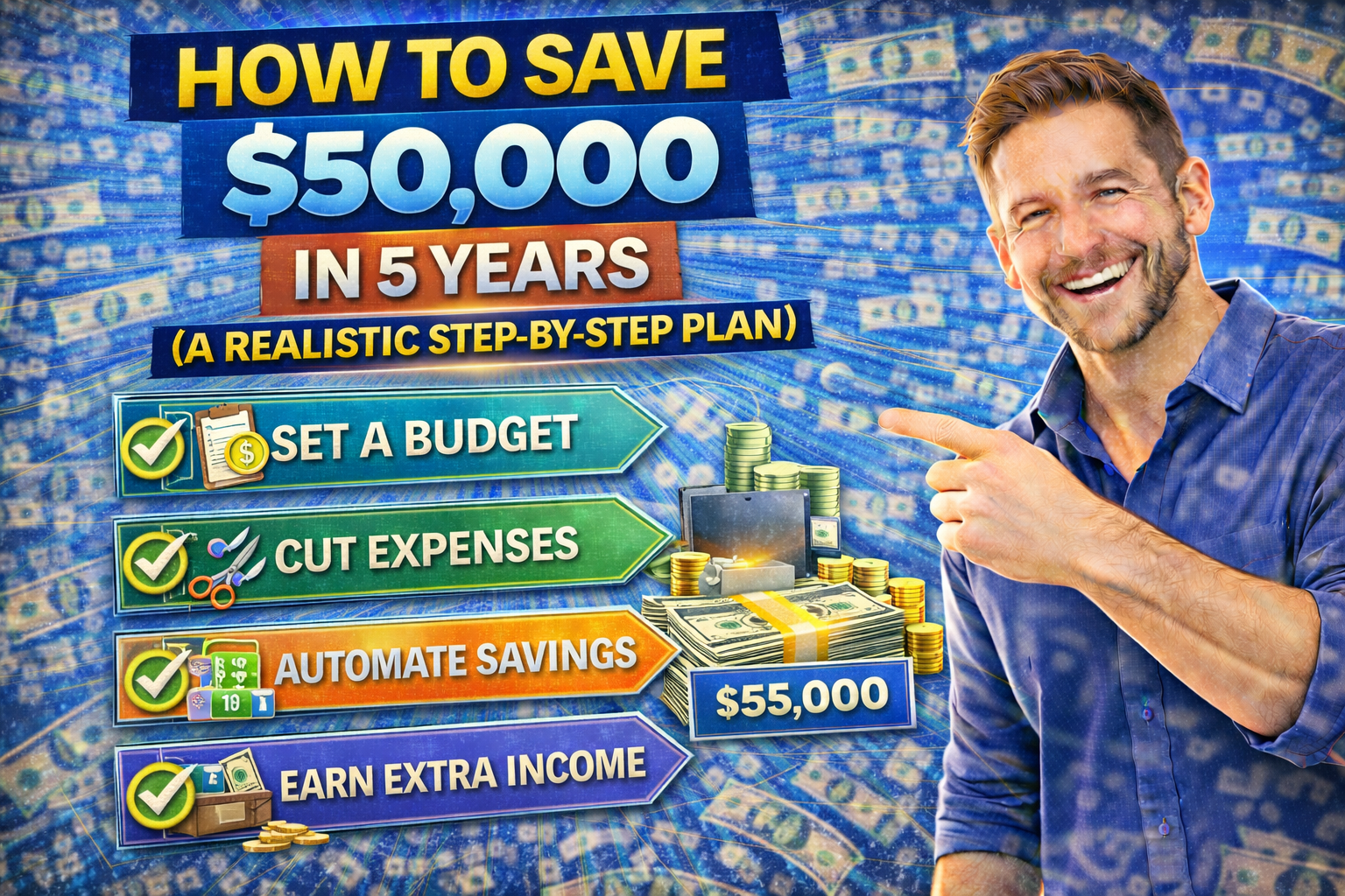 How to Save $50,000 in 5 Years