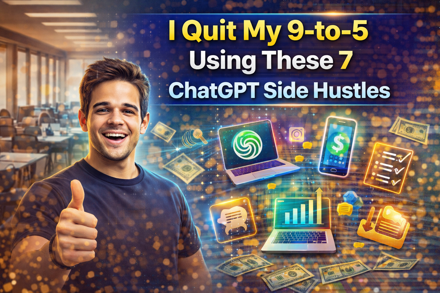 I Quit My 9-to-5 Using These 7 ChatGPT Side Hustles
