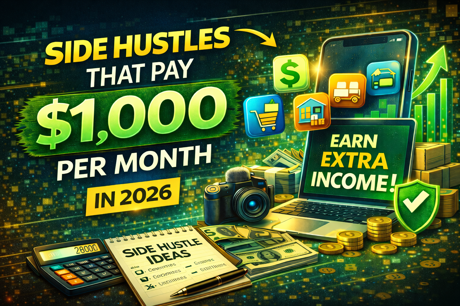 Side Hustles That Pay $1,000 Per Month in 2026