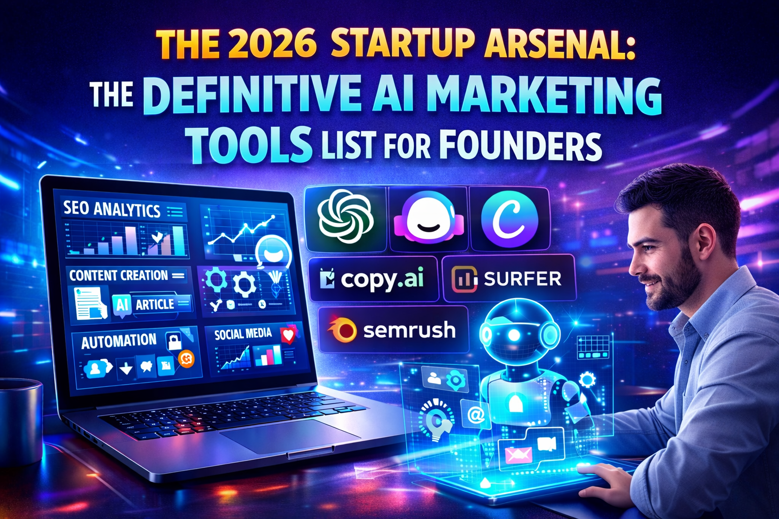 The 2026 Startup Arsenal The Definitive AI Marketing Tools List for Founders
