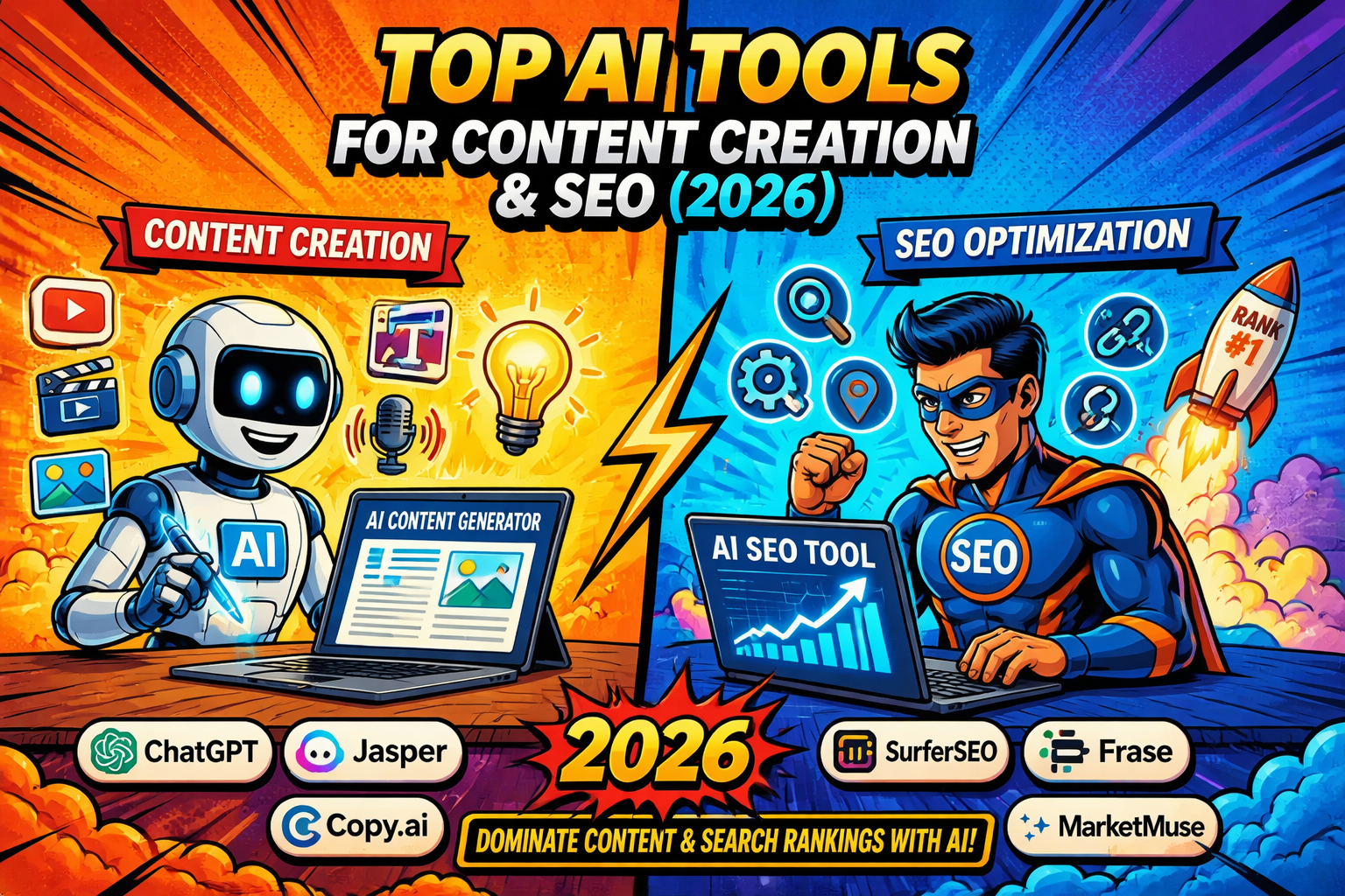 The Complete 2026 Guide to AI Tools for Content Creation and SEO