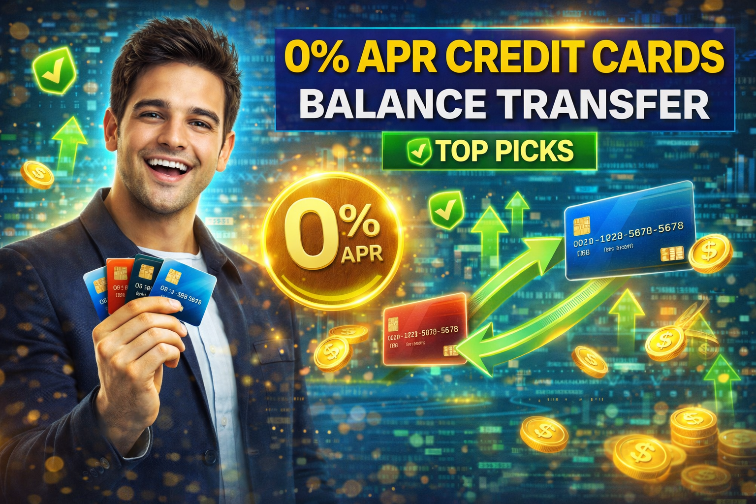 Top 10 0% APR Credit Cards for Balance Transfers