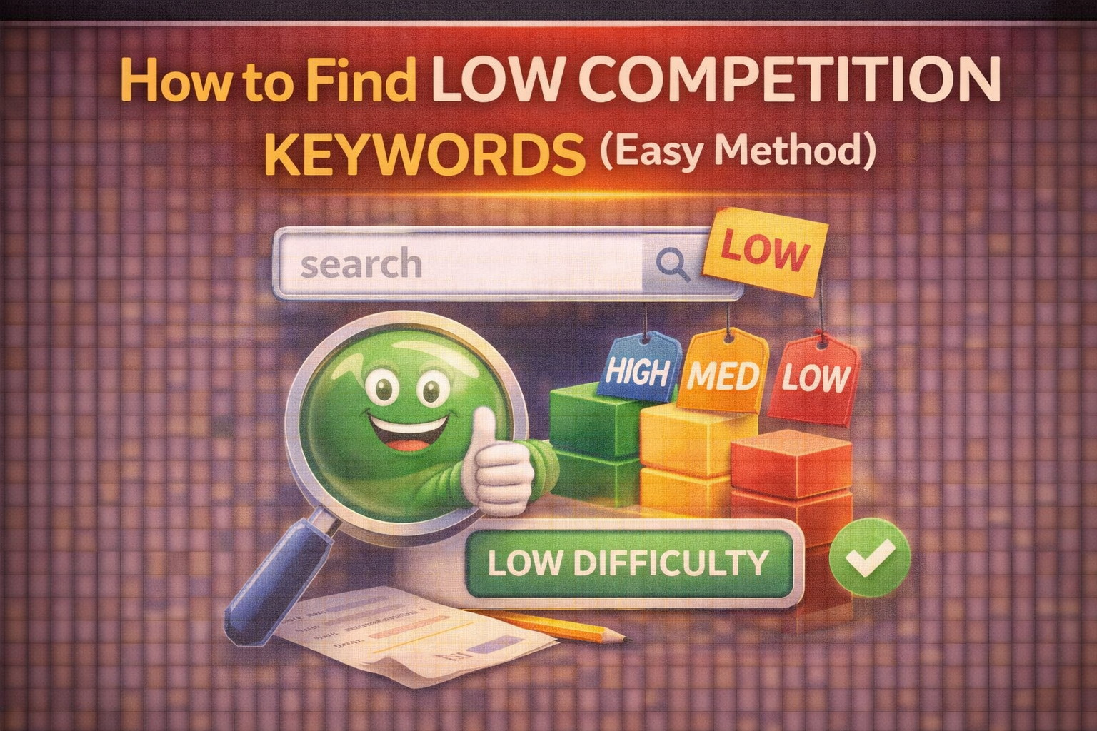 How to Find Low Competition Keywords (Easy Method for 2026)