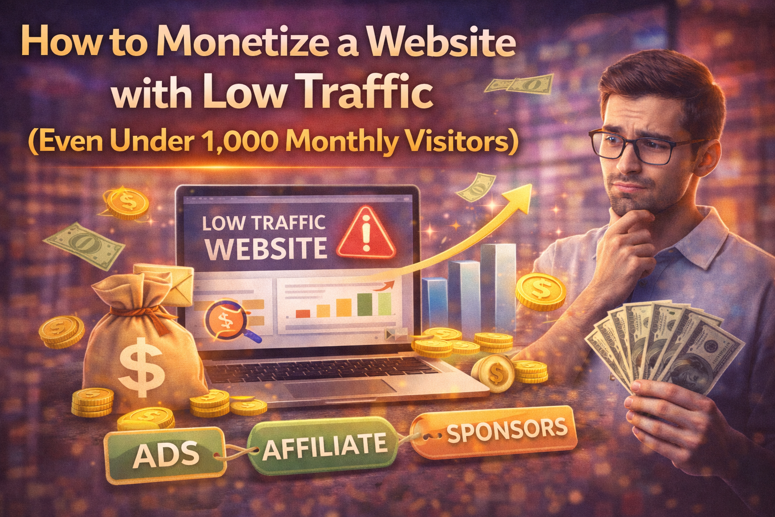 How to Monetize a Website with Low Traffic